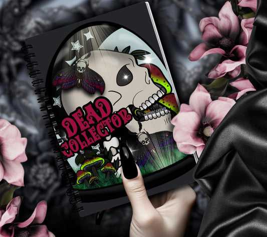 Dead Collector Reusable Sticker Book -  9x6 Album for Organizing your Oddities & Curiosities Stickers, Choose Glossy or Holographic - Tampa Home & Garden Store