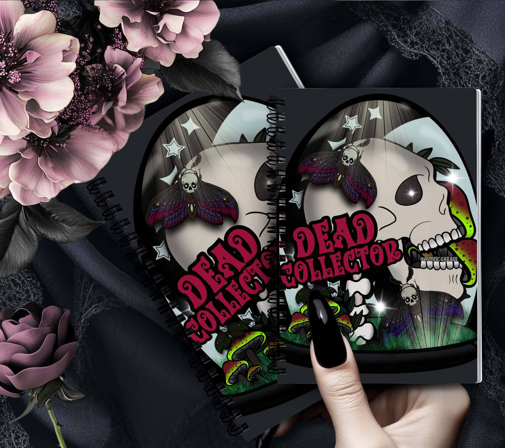 Dead Collector Reusable Sticker Book -  9x6 Album for Organizing your Oddities & Curiosities Stickers, Choose Glossy or Holographic - Tampa Home & Garden Store