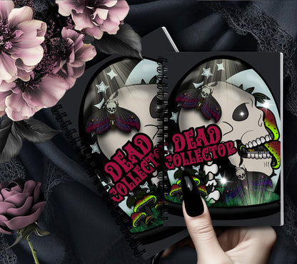 Dead Collector Reusable Sticker Book -  9x6 Album for Organizing your Oddities & Curiosities Stickers, Choose Glossy or Holographic - Tampa Home & Garden Store
