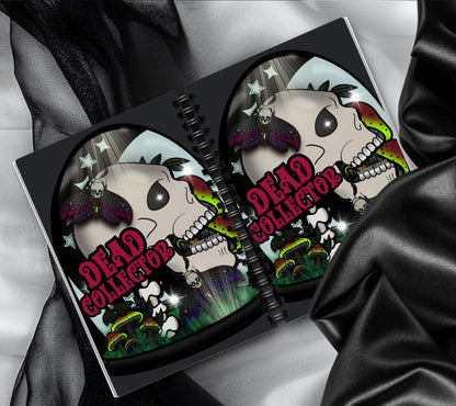 Dead Collector Reusable Sticker Book -  9x6 Album for Organizing your Oddities & Curiosities Stickers, Choose Glossy or Holographic - Tampa Home & Garden Store