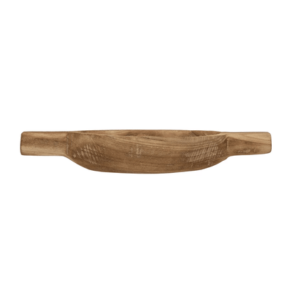 Decorative Paulownia Wood Tray with Handles - Tampa Home & Garden Store