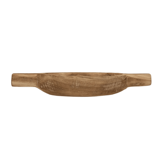 Decorative Paulownia Wood Tray with Handles - Tampa Home & Garden Store