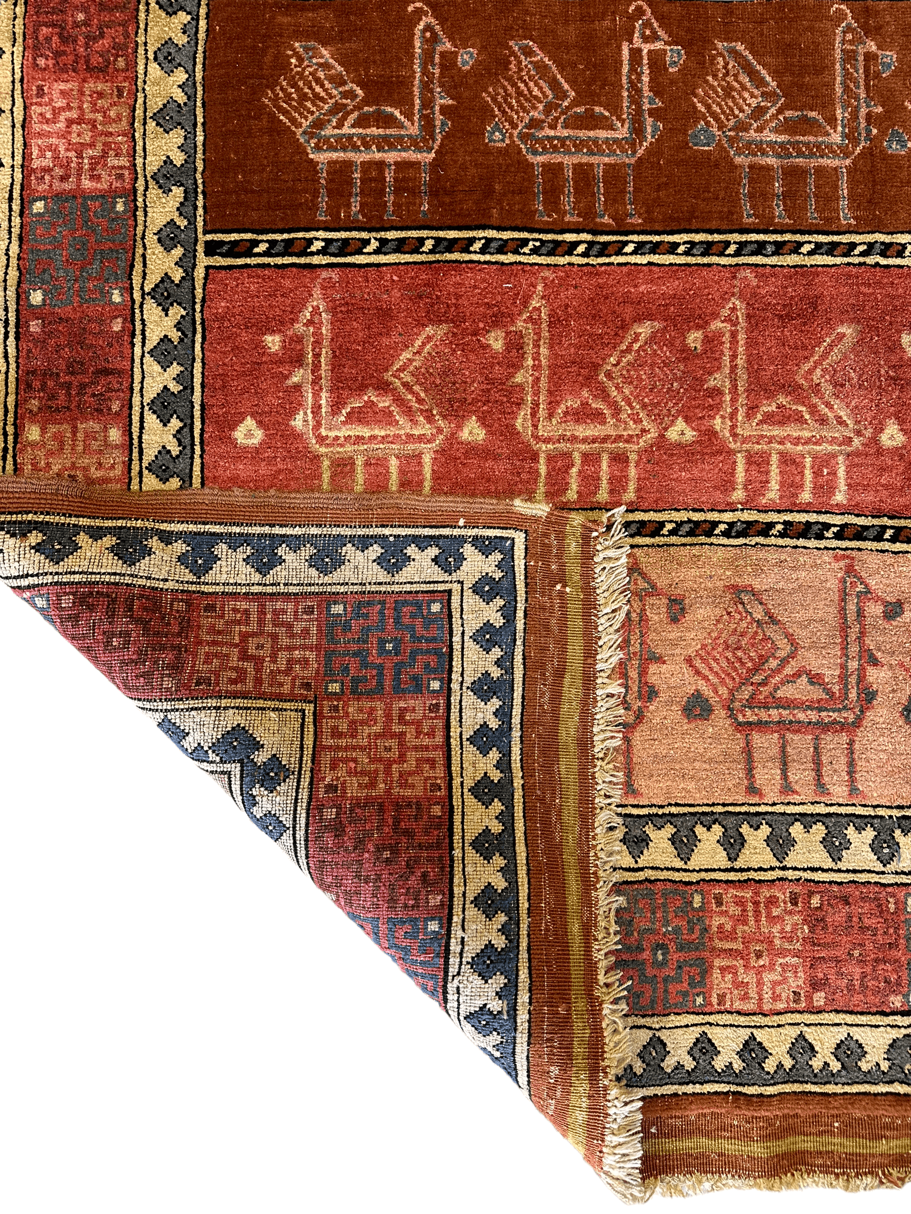 Decorative Silk Afghani Rug mid 20th Century 3’10”X5’10” - Tampa Home & Garden Store
