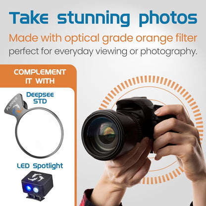 DeepSee Coral Viewer Orange Filter for Aquariums