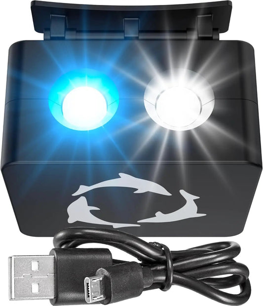 DeepSee LED Spotlight blue/white dual LEDs with USB cable by Flipper Aquarium Products on Tampa Home & Garden Store