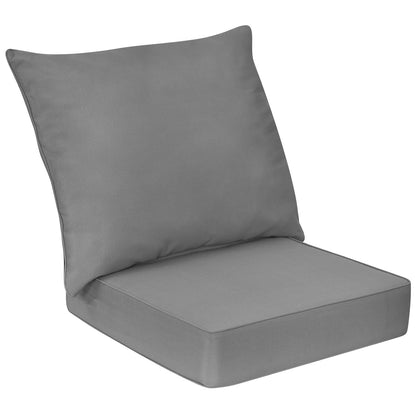 Juego de almohadones profundos para silla con cuerdas para interior y exterior - Azul