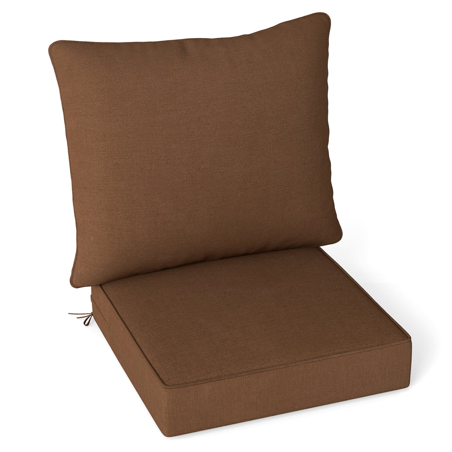 Juego de almohadones profundos para silla con cuerdas para interior y exterior - Azul