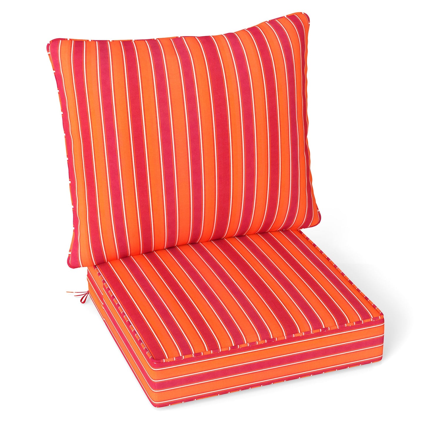 Juego de almohadones profundos para silla con cuerdas para interior y exterior - Azul
