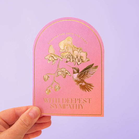 Deepest Sympathies Card | Hummingbird - Tampa Home & Garden Store