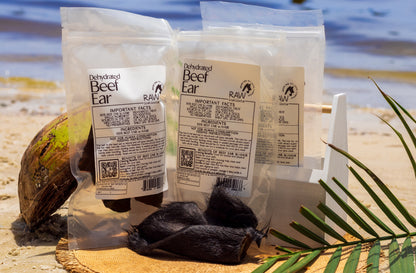 Dehydrated Beef Ear with Hair for Cats & Dogs — All-Natural | Raw Instincts Florida - Tampa Home & Garden Store