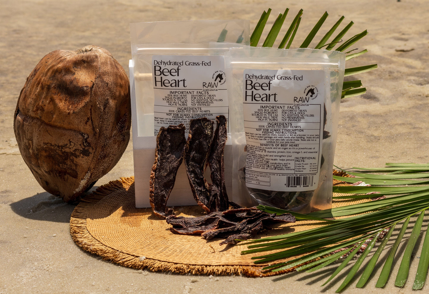Dehydrated Beef Heart – Raw Instincts | Nutritious Treat for Cats & Dogs - Tampa Home & Garden Store