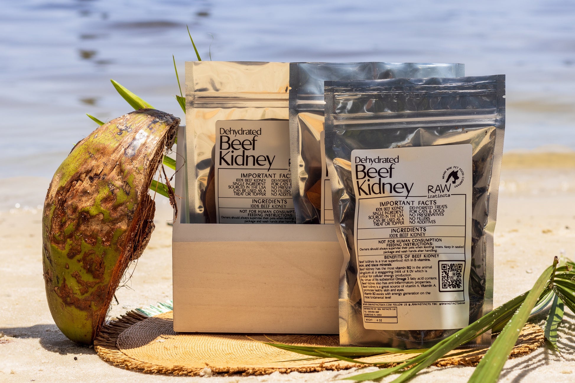 Dehydrated Beef Kidney | Raw Instincts | Small Batch Superfood Treat for Cats & Dogs - Tampa Home & Garden Store