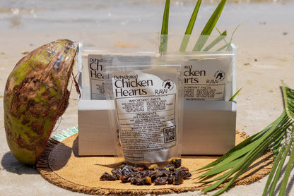 Dehydrated Chicken Hearts – 4oz | Raw Instincts | Single-Ingredient Organ Treat for Cats & Dogs - Tampa Home & Garden Store