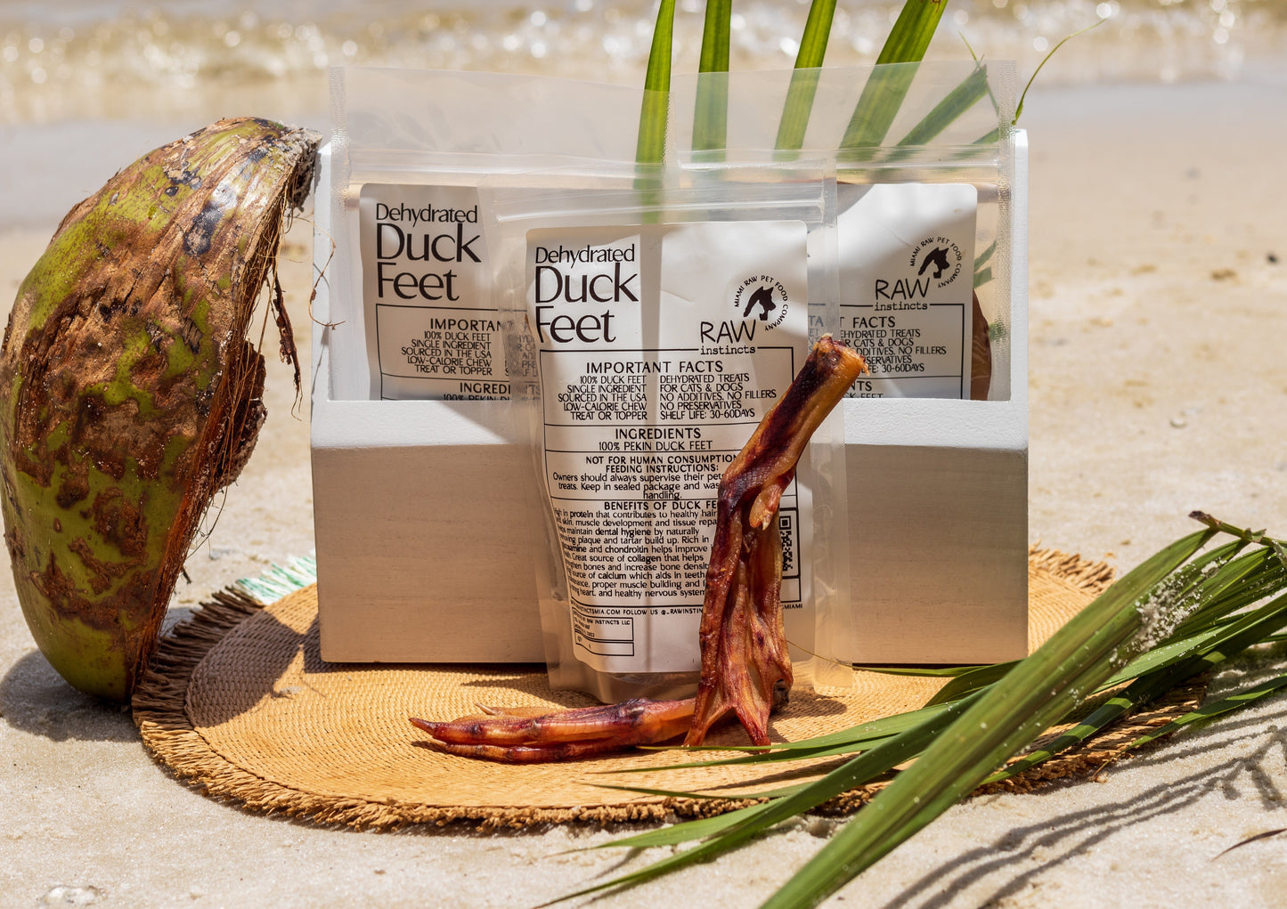 Dehydrated Duck Feet for Dogs & Cats — 100% Pekin Duck | Raw Instincts USA - Tampa Home & Garden Store