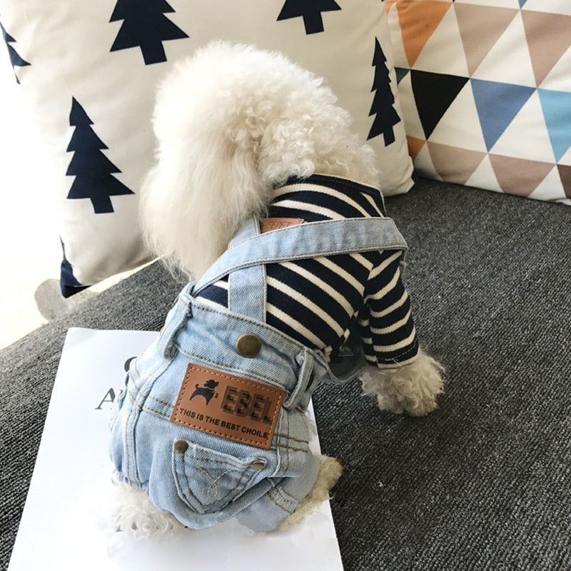 Denim Jumpsuit for Small Pets - Tampa Home & Garden Store