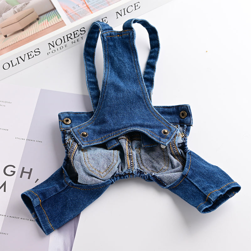 Denim Jumpsuit for Small Pets - Tampa Home & Garden Store