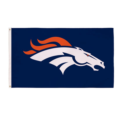 Denver Broncos Single Sided Flag with 2 Grommets, 3'x5' - Tampa Home & Garden Store
