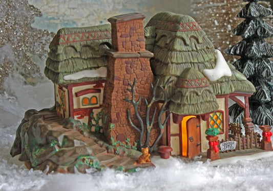 Department 56 Christmas Village Crooked Fence Cottage - Tampa Home & Garden Store