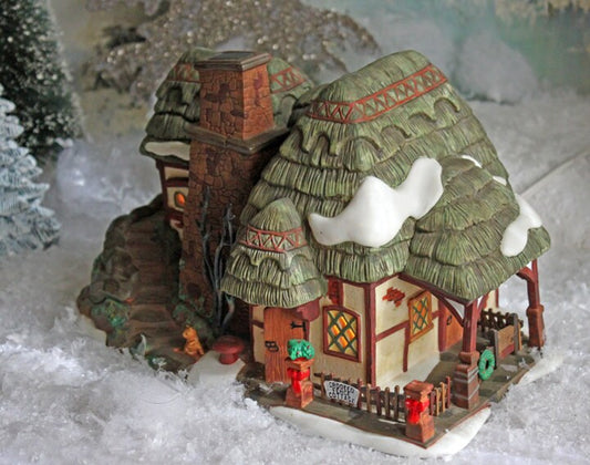 Department 56 Christmas Village Crooked Fence Cottage - Tampa Home & Garden Store