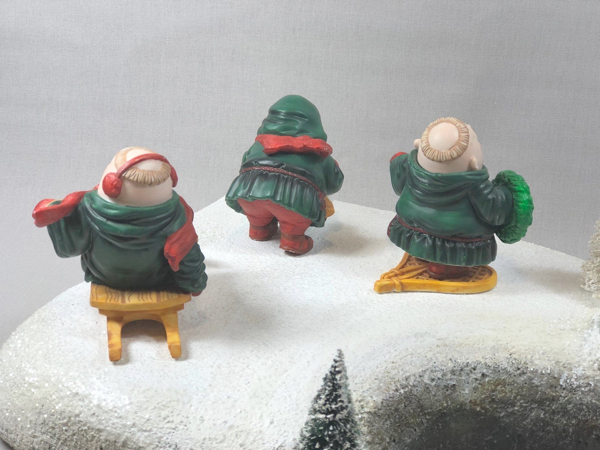 Department 56 Monks Christmas Figurines. Set of Three Merry Makers / Sebastian / Sigmond / Solomon. - Tampa Home & Garden Store