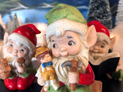 Department 56 Monks Christmas Figurines. Set of Three Merry Makers / Sebastian / Sigmond / Solomon. - Tampa Home & Garden Store