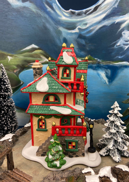 Department 56 North Pole Series Illuminated Christmas Village House - Glass Ornament Works - Tampa Home & Garden Store