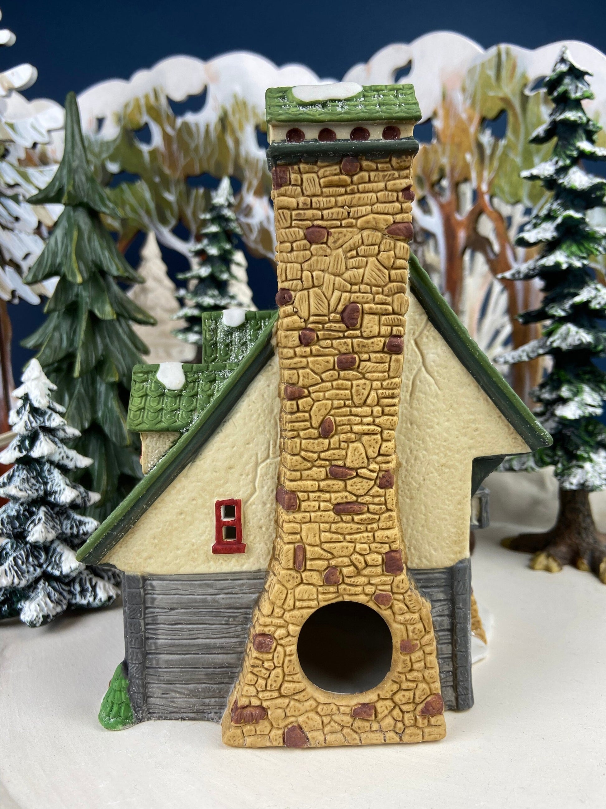 Dept. 56. Elves Bunkhouse.  Illuminated Christmas Village Porcelain House. North Pole Series. Holiday Decor. - Tampa Home & Garden Store