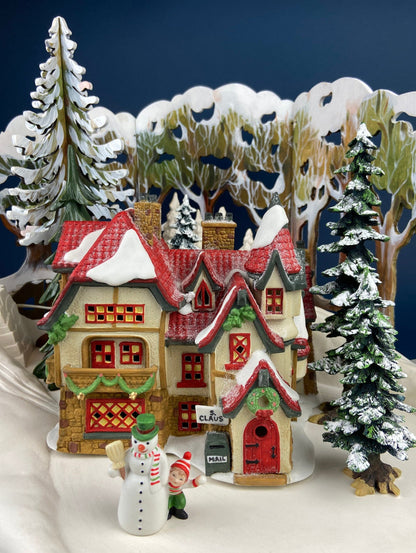 Dept. 56. Elves Bunkhouse.  Illuminated Christmas Village Porcelain House. North Pole Series. Holiday Decor. - Tampa Home & Garden Store