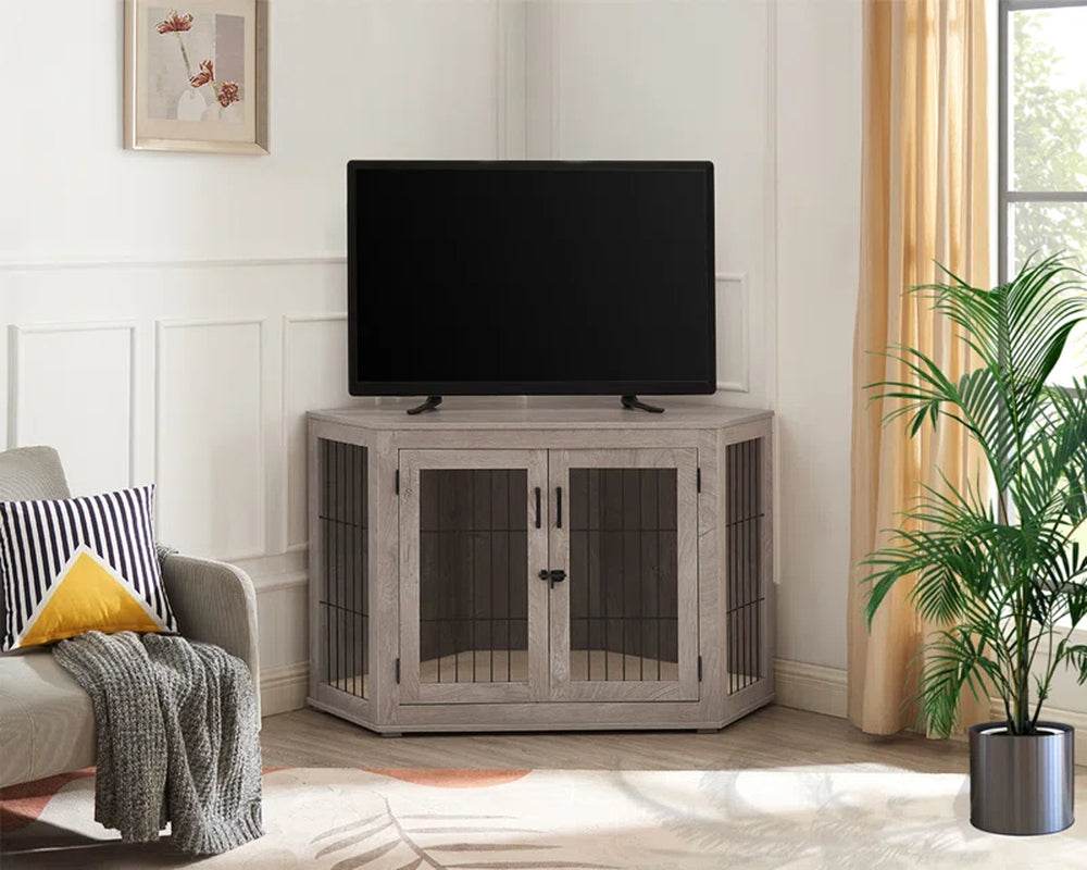 Dereham Furniture Corner Dog Crate with Cushion - Tampa Home & Garden Store