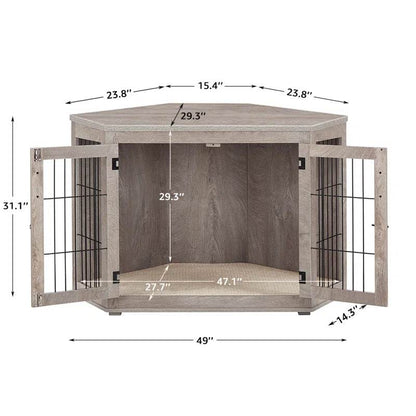 Dereham Furniture Corner Dog Crate with Cushion - Tampa Home & Garden Store