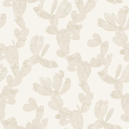 Desert Blooms Wallpaper, neutral - Tampa Home & Garden Store