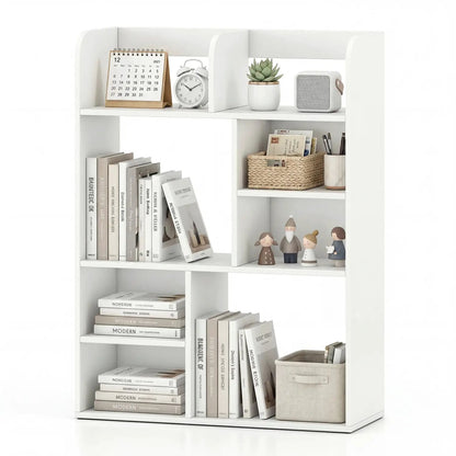 Desktop Display Rack With Eight Open Cubes