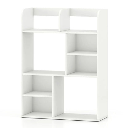 Desktop Display Rack With Eight Open Cubes