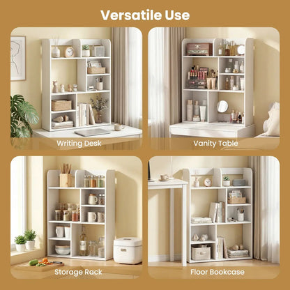 Desktop Display Rack With Eight Open Cubes