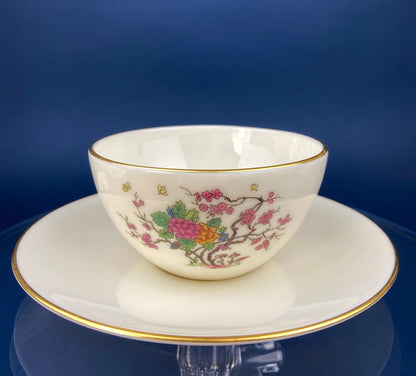 Dessert Salad Plates by Noritake, Elvira Pattern. 5 Porcelain Square Plates with Gold Garland Motifs. Hosting Essentials. Dining Room Decor. - Tampa Home & Garden Store