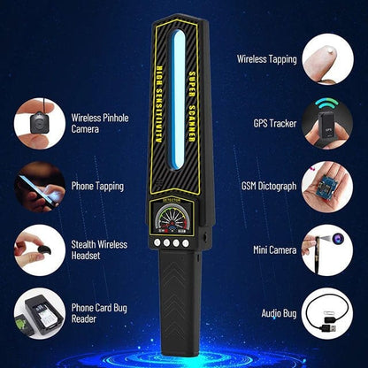 Privacy Guardian | GPS Tracker Detector with Adjustable Sensitivity | Compact Device for Enhanced Personal Security