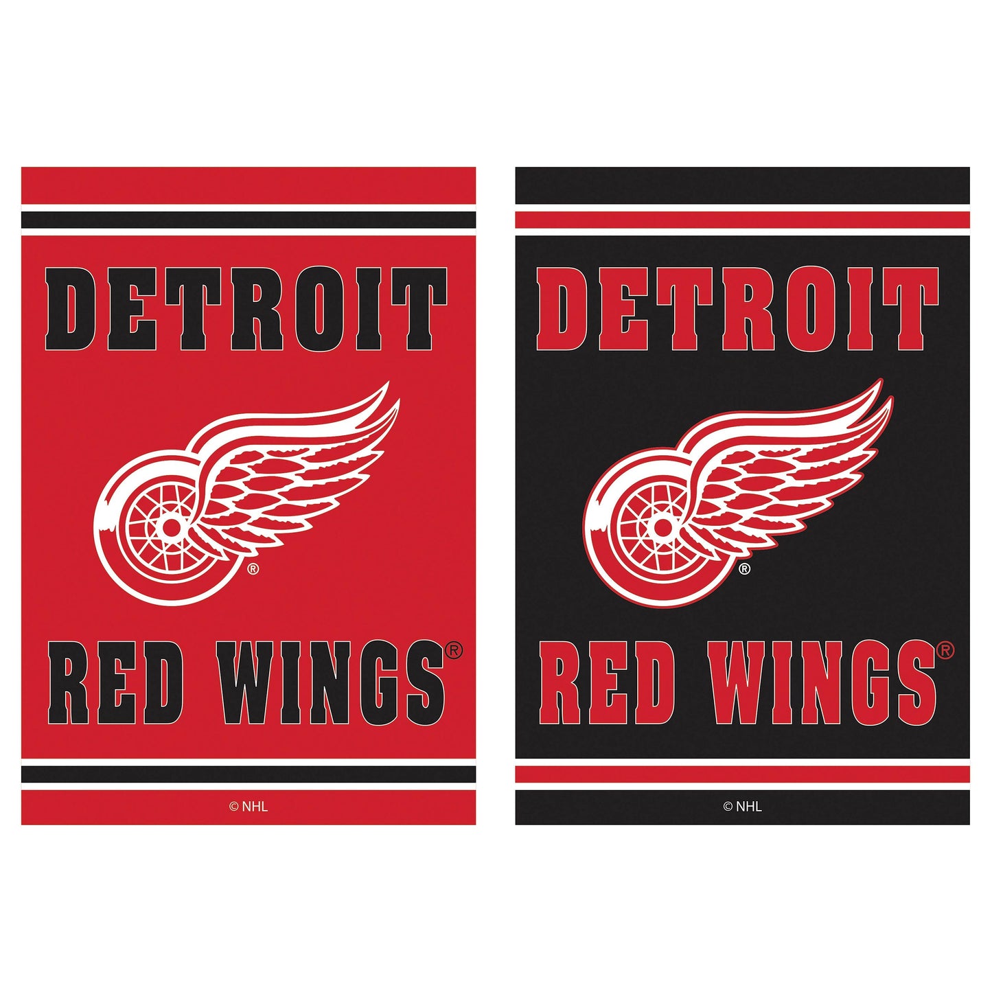 Detroit Red Wings Embossed Suede House Flag - Tampa Home & Garden Store