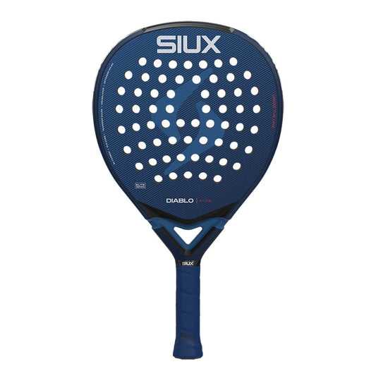 Padel racket Diablo Elite 2026 by Siux USA, blue face with white holes on Tampa Home & Garden Store