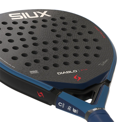 Diablo Pro 2026 Royal Blue padel racket by Siux USA; blue frame, perforated face, SIUX branding on Tampa Home & Garden Store