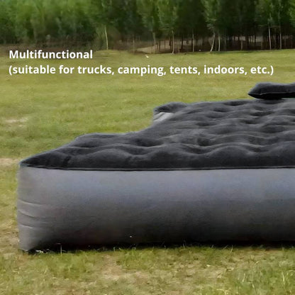 Truck bed air mattress by Dikasun Outdoor, gray inflatable bed on grass outdoors on Tampa Home & Garden Store
