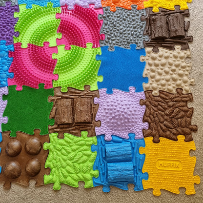 Diamond Kids Puzzle Set interlocking foam play mats with textured surfaces by TINNITOTS on Tampa Home & Garden Store