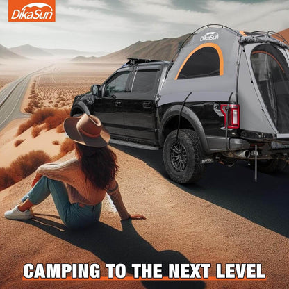 5.5-6.7ft Easy Setup Pickup Truck Bed Tent by Dikasun Outdoor, green color on Tampa Home & Garden Store