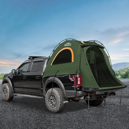 5.5-6.7ft Easy Setup Pickup Truck Bed Tent green by Dikasun Outdoor on a black pickup on Tampa Home & Garden Store