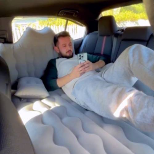 Backseat air mattress for SUV, grey inflatable bed by Dikasun Outdoor on Tampa Home & Garden Store