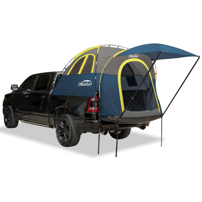 Pickup truck bed tent Dikasun Outdoor with awning navy/gray fabric for 5.5-6.7 ft beds on Tampa Home & Garden Store