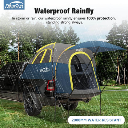5.5-6.7ft pickup truck bed tent with navy awning, Dikasun Outdoor on Tampa Home & Garden Store