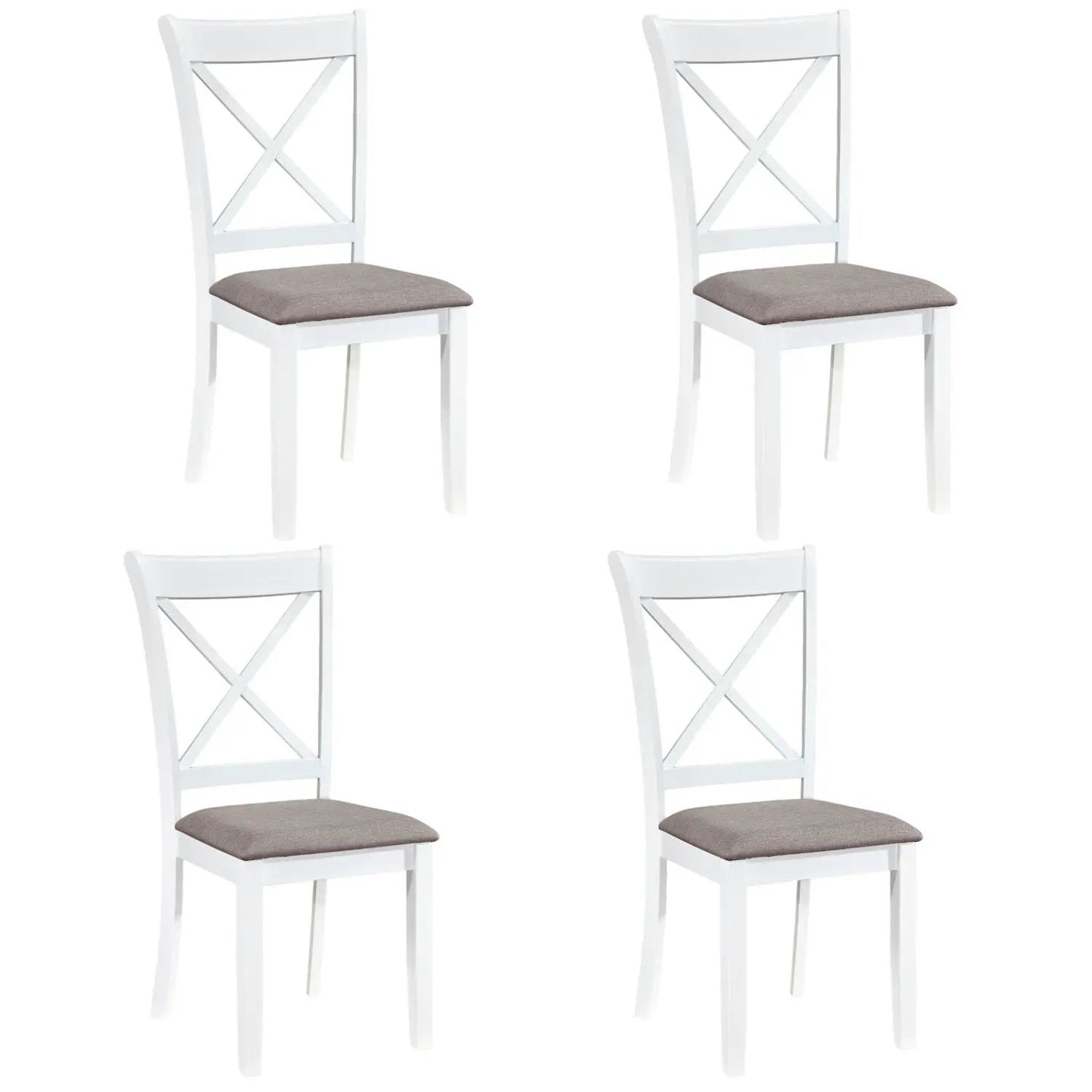 Dining Chairs Set of 4 with Padded Back and Seat