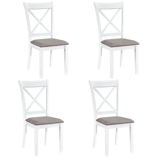 Dining Chairs Set of 4 with Padded Back and Seat