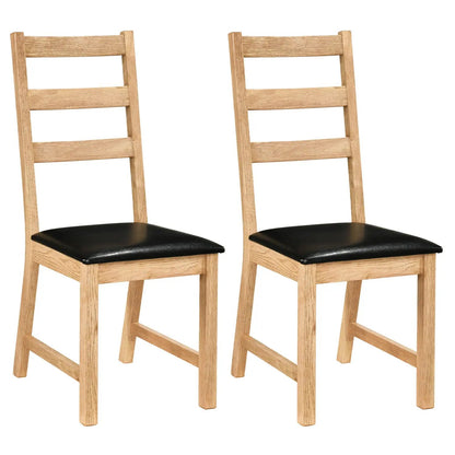 Dining Chairs Set 2 Farmhouse Hollowed Backrest