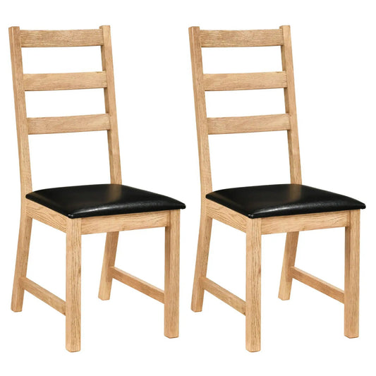 Dining Chairs Set 2 Farmhouse Hollowed Backrest